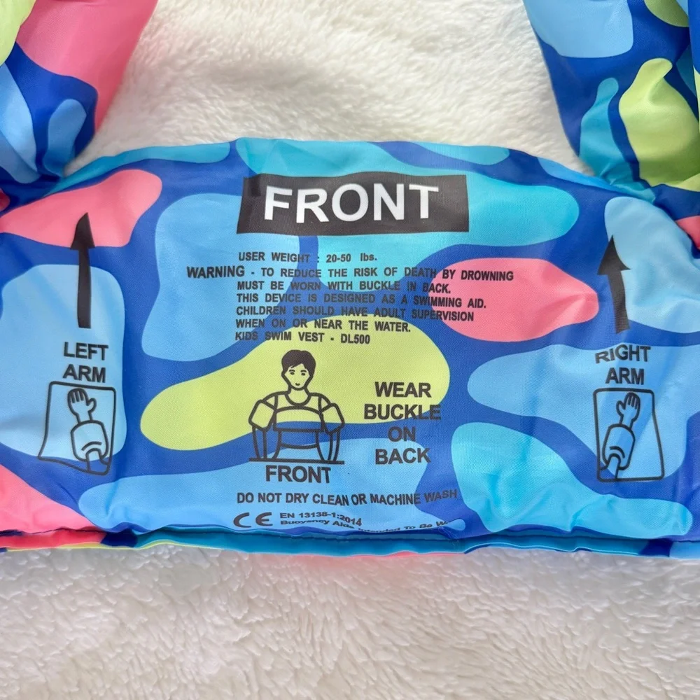 Toddler Puddle Jumper Swim Aid Abstract Blue Print